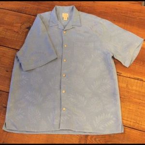 Mens Light Blue XL Jos. A. Bank Short Sleeve Shirt